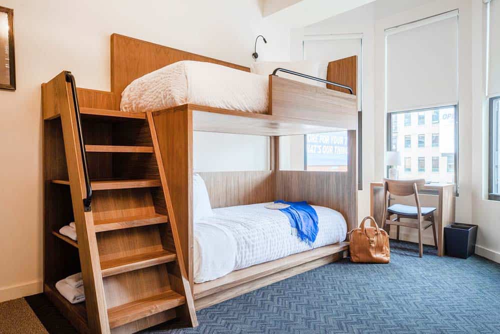 Cozy dorm at Found Hotel Chicago